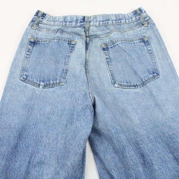 Rag & Bone Miramar Terry Wide Leg Jeans in Valentina - Picture 4 of 15